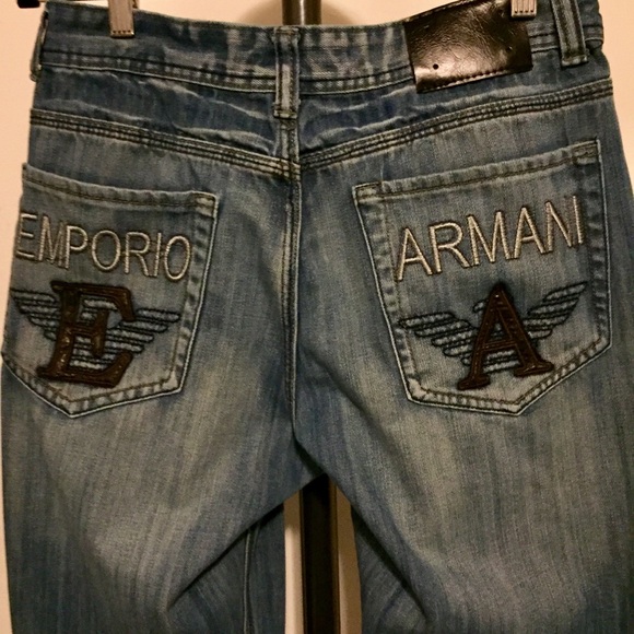 armani jeans bootcut